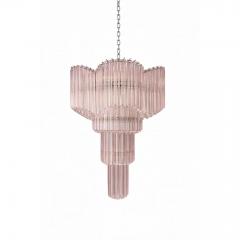 MCM D c Inspired Italian Murano Sputnik Chandelier Pink Quadriedro Spyral  - 4567297