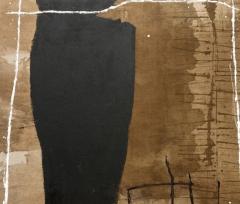 MEIGHAN MORRISON Untitled 2021 Large Brown Black White Abstract Painting by Meighan Morrison - 2124175