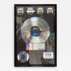 MICHAEL JACKSON DANGEROUS PLATINUM RECORD AWARD - 1932957