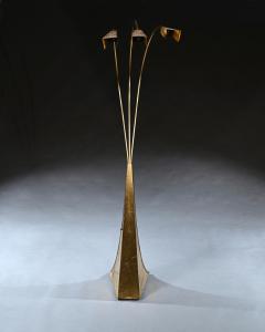 MID 20TH CENTURY ITALIAN BRASS THREE ARM FLOOR LAMP 1960 - 3077904