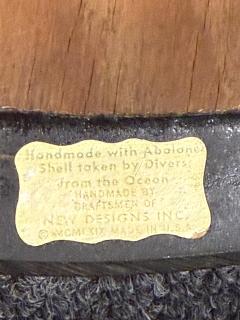 MID CENTURY ABALONE SPECIMEN TABLE - 4283030