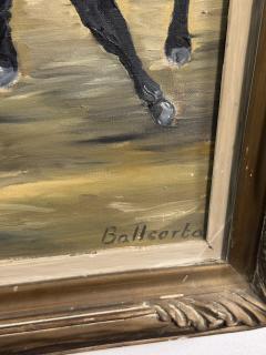 MID CENTURY BULL FIGHTING PAINTING - 4593021