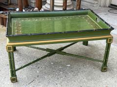 MID CENTURY CHINOISERIE BAMBOO X BASE TRAY COFFEE TABLE - 4273748