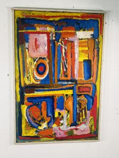 MID CENTURY COLORFUL ABSTRACT PAINTING - 3328680