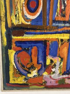 MID CENTURY COLORFUL ABSTRACT PAINTING - 3328681