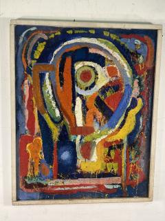 MID CENTURY COLORFUL ABSTRACT PAINTING - 3328758