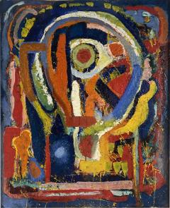 MID CENTURY COLORFUL ABSTRACT PAINTING - 3341499