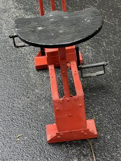 MID CENTURY HANDMADE WORKING EXCAVATOR LAMP WITH SEAT AND PEDALS - 3654497