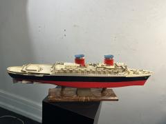 MID CENTURY ILLUMINATED SS UNITED STATES SHIP PLASTIC MODEL - 3746319