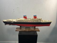 MID CENTURY ILLUMINATED SS UNITED STATES SHIP PLASTIC MODEL - 3746324