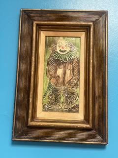 MID CENTURY IMPASTO CLOWN PAINTING - 4251352