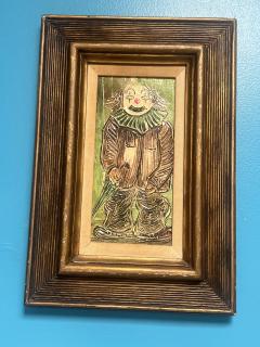 MID CENTURY IMPASTO CLOWN PAINTING - 4251354