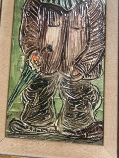 MID CENTURY IMPASTO CLOWN PAINTING - 4251356