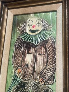 MID CENTURY IMPASTO CLOWN PAINTING - 4251360