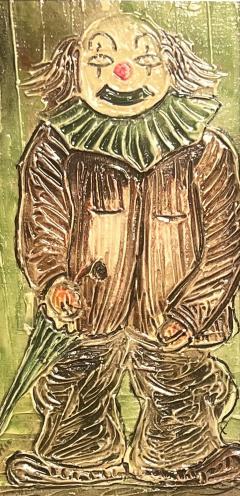 MID CENTURY IMPASTO CLOWN PAINTING - 4255922