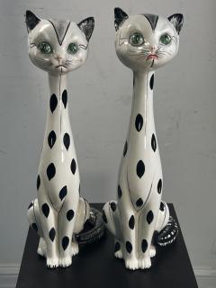 MID CENTURY ITALIAN CERAMIC CAT FIGURES - 3393055