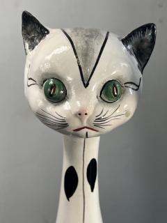 MID CENTURY ITALIAN CERAMIC CAT FIGURES - 3393061