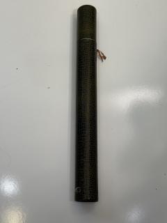 MID CENTURY JAPANESE RICE PAPER SCROLL OF A BOAT BUOY - 4637257
