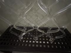 MID CENTURY LUCITE WINE RACK 8 BOTTLE - 3892670