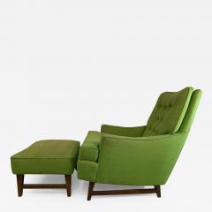 MID CENTURY MODERN CLUB CHAIR AND OTTOMAN - 1073749