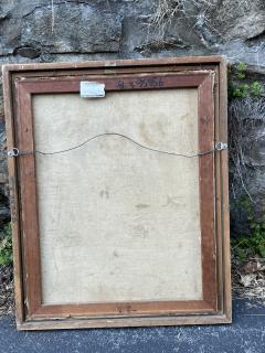 MID CENTURY MODERNIST ABSTRACT PAINTING IN CERUSED OAK FRAME - 3593311