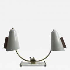 MID CENTURY MODERNIST DOUBLE SHADE DESK LAMP - 1122736