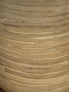 MID CENTURY MODERNIST TOADSTOOL FORM RATTAN TABLE - 4403859