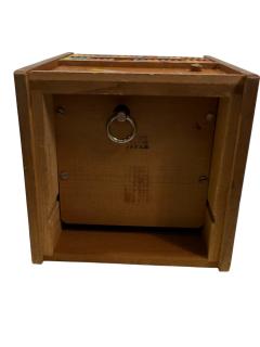 MID CENTURY MUSICAL PAINTED WOOD DOG RETRIEVING CIGARETTE BOXES - 4523969