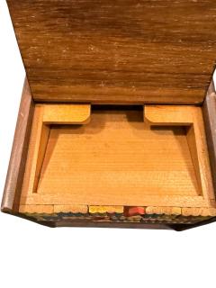 MID CENTURY MUSICAL PAINTED WOOD DOG RETRIEVING CIGARETTE BOXES - 4523970