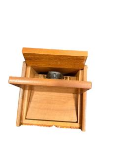 MID CENTURY MUSICAL PAINTED WOOD DOG RETRIEVING CIGARETTE BOXES - 4523971