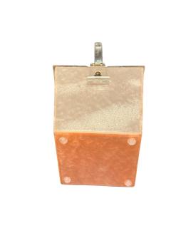 MID CENTURY PALE PINK LUCITE HANDBAG - 4565375