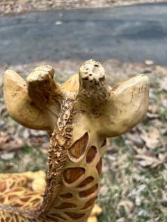 MID CENTURY PLASTER GIRAFFE STATUE - 3047109