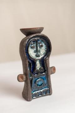 MID CENTURY POTTERY KARI ODKA DANISH CANDLESTICK - 3022482