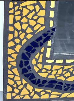MID CENTURY STARRY NIGHT CERAMIC MOSAIC MIRROR - 3482582