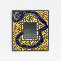 MID CENTURY STARRY NIGHT CERAMIC MOSAIC MIRROR - 3483692