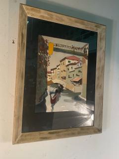 MID CENTURY VENICE SCENE WATERCOLOR SIGNED - 2440876