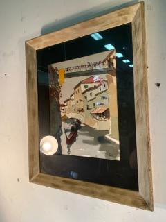 MID CENTURY VENICE SCENE WATERCOLOR SIGNED - 2440879