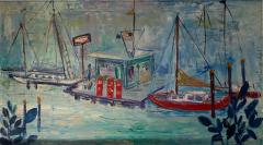 MID CENTURY YACHT CLUB PAINTING BY MARTHA NELL - 2190227