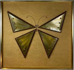 MIXED METALS BRUTALIST BUTTERFLY WALL ART - 1210543