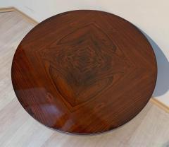 ML Guyot Round Art Deco Side Table Palisander Signed French Polish France circa 1925 - 1488055