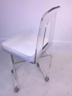 MOD LUCITE SWIVEL STOOL - 749581