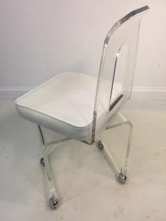 MOD LUCITE SWIVEL STOOL - 749584