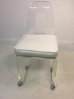 MOD LUCITE SWIVEL STOOL - 749591