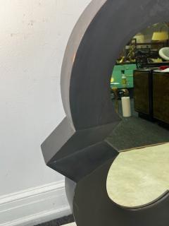 MODERN BLACK RESIN FRAMED DECORATOR DESIGN MIRROR - 3331434