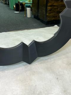 MODERN BLACK RESIN FRAMED DECORATOR DESIGN MIRROR - 3331441