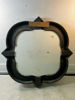 MODERN BLACK RESIN FRAMED DECORATOR DESIGN MIRROR - 3331444