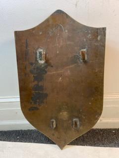 MODERN BRASS AND COPPER ARCHERS SHIELD WALL SCULPTURE - 2231431