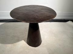 MODERN BRUTALIST SCULPTURAL BRONZE PATINATED TABLE - 2811200