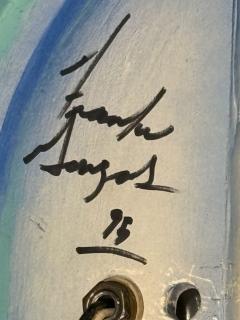 MODERN COLORFUL BIRD OF PARADISE CERAMIC SCONCE SIGNED - 4403913