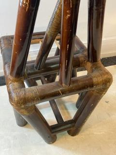 MODERN CUBISTIC BAMBOO AND RATTAN CHAIR - 2492634